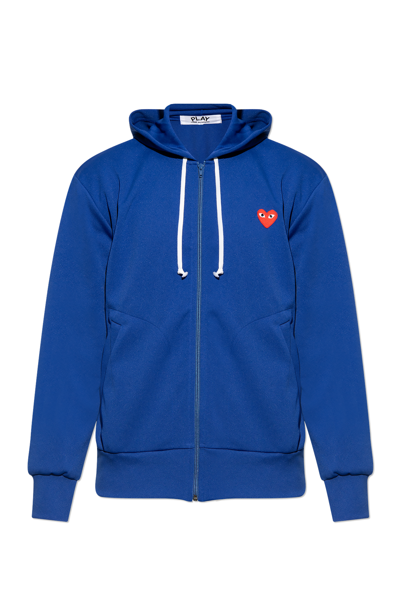 Comme des garcons store play blue hoodie